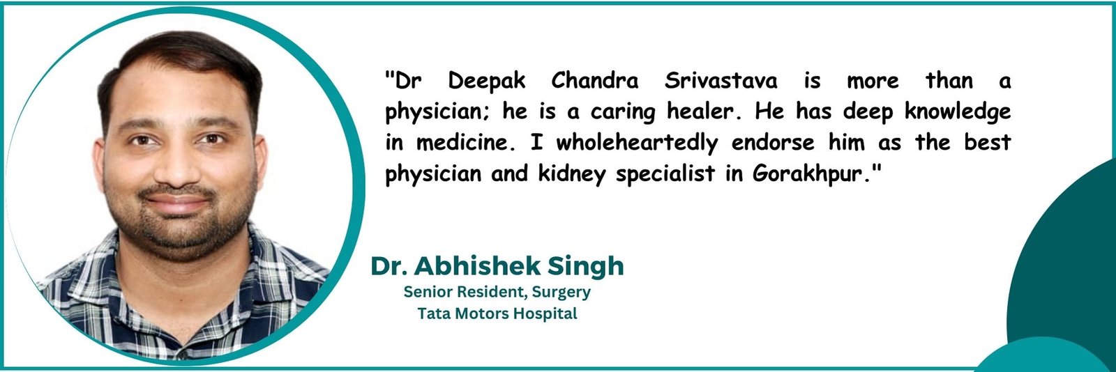 Dr Abhishek Singh Surgen tata motors hospital